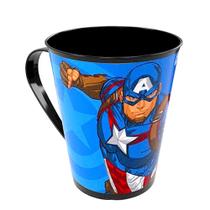 Caneca Plástica 360ml Infantil Capitão América Vingadores Original 1 unidade