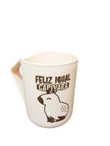 CANECA PLÁSTICA DIVERTIDA COM ALÇA TRIANGULAR - ESTAMPAS VARIADAS 300ml unidade