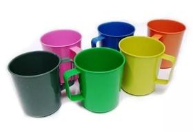 Caneca Plástica Merenda Escolar Coloridas 300 ML - 12 Pçs Caneca Plástica Merenda Escolar Coloridas 300 ML - 12 Pçs