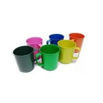 Caneca Plástica Para Merenda Escolar 300 Ml Cores 25 Pçs