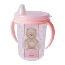 Caneca Plástico Alça Removível Fechamento Rosca Baby Ursa