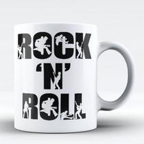 Caneca Plastico Rock N Roll Logo