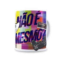 Caneca Player Cerâmica Branca Personalizada 325ml