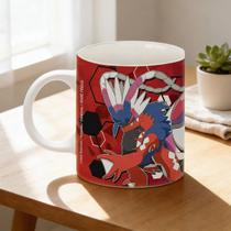 Caneca Pokemon Pikachu Squirtle Snorlax Mewtwo Jigglypuff Branco Scarlet Viole Caneca Pokemon Pikachu Squirtle Snorlax Mewtwo Jigglypuff Branco Scarlet Viole