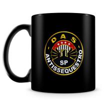 Caneca Polícia Civil de SP Anti Sequestro - Cerâmica Premium 325ml