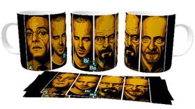 Caneca polimero plástico copo Breaking Bad