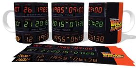 Caneca polimero plástico copo De volta para o futuro painel do tempo Caneca polimero plástico copo De volta para o futuro painel do tempo