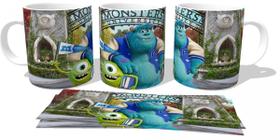 Caneca polimero plástico copo Monstros University bandeirinha Caneca polimero plástico copo Monstros University bandeirinha