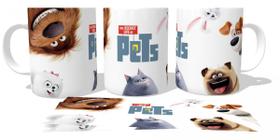Caneca polimero plástico copo Pets movie Caneca polimero plástico copo Pets movie