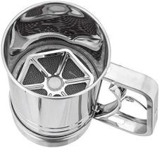 Caneca Polvilhadora Peneira Em Aço Inox Mimo Style Confeiteiro Farinha Doces