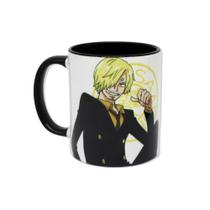 Caneca Pop One Piece Porcelana 350ml - Zona Criativa Cor:Sanji