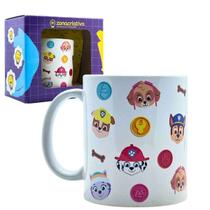 Caneca Pop Patrulha Canina Em Cerâmica 350mL Original, Zona Criativa, Xícara Café Chá Caneca Pop Patrulha Canina Em Cerâmica 350mL Original, Zona Criativa, Xícara Café Chá