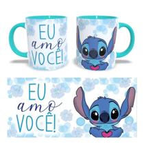 Caneca Pop Stitch Eu Amo Você