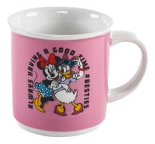 Caneca Porcela Retrô Minnie e Margarida 300ml Licenciada Disney
