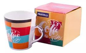 Caneca porcelana 300ml it'is coffee time