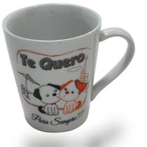 Caneca Porcelana 300ml Temática curta o momento para café chá chocolate