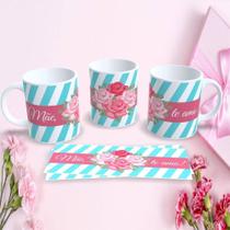Caneca Porcelana 325ML Estampa 19 Dia das Mães Personalizada Presente Criativo Branco Outras Marcas