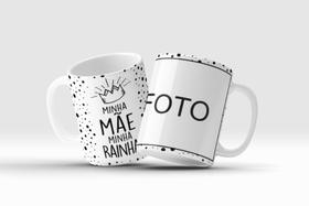 Caneca Porcelana 325ml Personalizada Presente Dia Das Mães