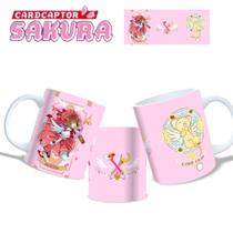 Caneca Porcelana 325ml Sakura CardCaptor Presente Personalizado Fofo Anime