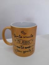 Caneca porcelana 350 ml Marca: Espaço Delas Caneca porcelana 350 ml Marca: Espaço Delas