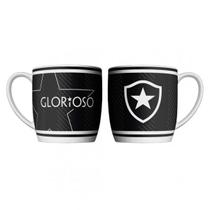 Caneca Porcelana 360ml Copo Time de Futebol Botafogo Resistente Café Caneca Porcelana 360ml Copo Time de Futebol Botafogo Resistente Café
