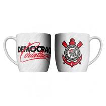 Caneca Porcelana 360ml Copo Time de Futebol Corinthians Branco Resistente Café Caneca Porcelana 360ml Copo Time de Futebol Corinthians Branco Resistente Café