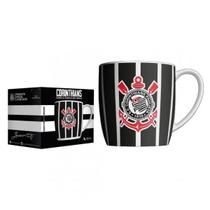 Caneca Porcelana 360ml Copo Time de Futebol Corinthians Preto Resistente Café Caneca Porcelana 360ml Copo Time de Futebol Corinthians Preto Resistente Café