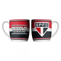 Caneca Porcelana 360ml Copo Time de Futebol São Paulo Resistente Café Caneca Porcelana 360ml Copo Time de Futebol São Paulo Resistente Café
