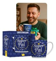 Caneca Porcelana 360ml Super Pai Presente Dia Dos Pais Caneca Porcelana 360ml Super Pai Presente Dia Dos Pais