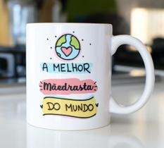 Caneca Porcelana A Melhor Madrasta do Mundo - Presente dia das Mães Zlprint Caneca Porcelana A Melhor Madrasta do Mundo - Presente dia das Mães Zlprint