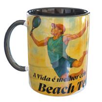 Caneca Porcelana A vida é melhor com Beach Tennis