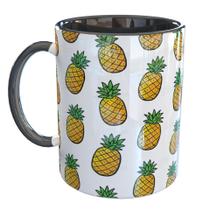 Caneca Porcelana Abacaxi