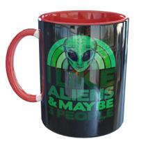 Caneca Porcelana Alien I Like Aliens Ufo