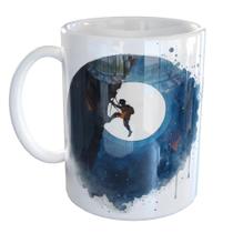 Caneca Porcelana Alpinista Rapel Escalador