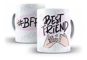 Caneca Porcelana Amizade Presente BFF Best Friends Forever - Villa Caneca
