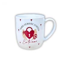 Caneca Porcelana Amor Real Cromus - 300ml