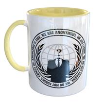 Caneca Porcelana Anonymous Hacker
