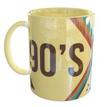Caneca Porcelana Anos 90 Retro Tv Tubo Discman Nostalgia