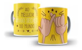 Caneca Porcelana Ao Melhor Amigo Secreto Do Mundo