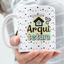 Caneca Porcelana Arquitetura Est. Dajuli - Profissões Arquiteto Zlprint