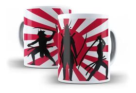 Caneca Porcelana Artes Marciais Samurais Ninja Luta Ninjutsu - Villa Caneca