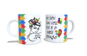 Caneca porcelana autismo Caneca porcelana autismo