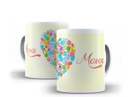 Caneca Porcelana Autista TDAH Amor Maior Autismo