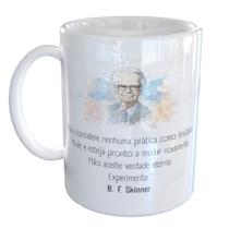 Caneca Porcelana B. F. Skinner Psicologia Aprendizado