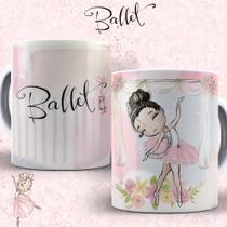Caneca Porcelana Ballet Est. 1 Bailarina - Dança Zlprint