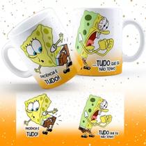 Caneca Porcelana Bob Esponja Caneca Porcelana Bob Esponja