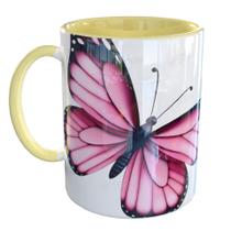 Caneca Porcelana Borboleta Metamorfose Mudanças