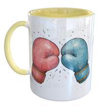 Caneca Porcelana Boxe Luvas Boxeadores