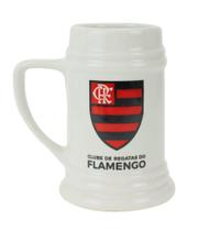 Caneca Porcelana Branca 500ml - Flamengo - Mileno