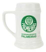 Caneca Porcelana Branca 500ml Palmeiras